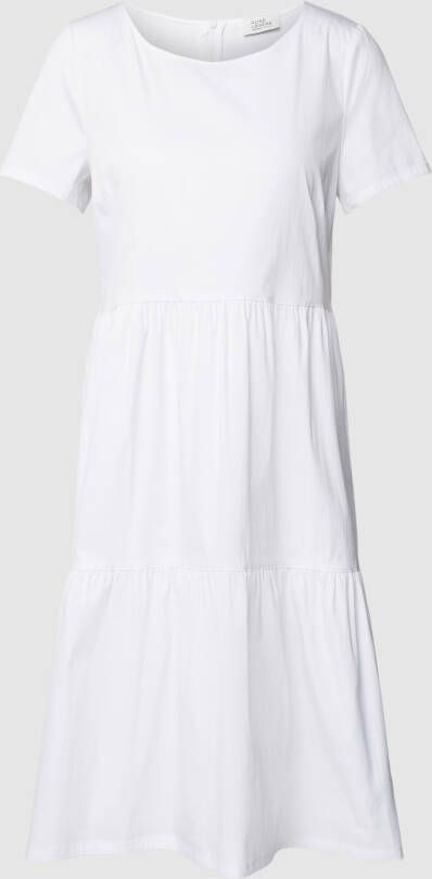 ROBE LÉGÈRE Knielange jurk in laagjeslook