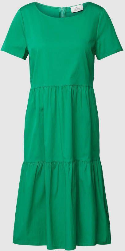 ROBE LÉGÈRE Knielange jurk in laagjeslook