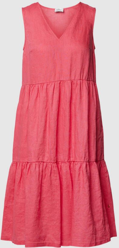 ROBE LÉGÈRE Knielange jurk van linnen