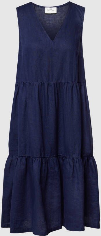 ROBE LÉGÈRE Knielange jurk van linnen