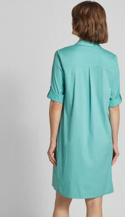 ROBE LÉGÈRE Knielange overhemdjurk in effen design