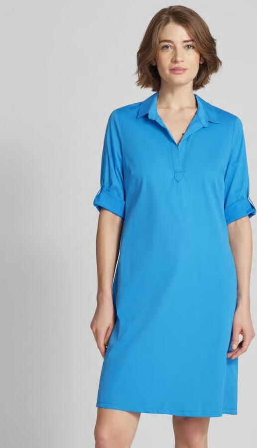ROBE LÉGÈRE Knielange overhemdjurk in effen design - Foto 2