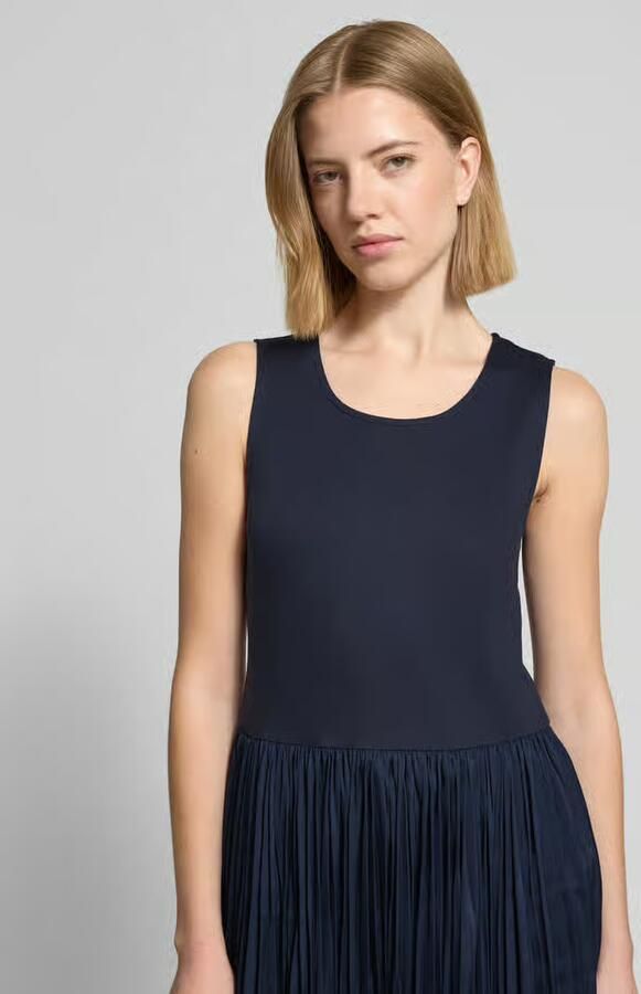 ROBE LÉGÈRE midi-jurk in 2-in-1-look met ronde hals