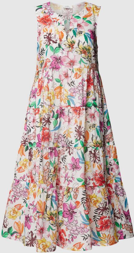 ROBE LÉGÈRE Midi-jurk met all-over bloemenmotief