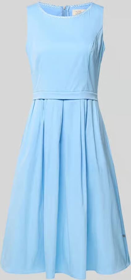ROBE LÉGÈRE Midi-jurk met Ronde hals - Foto 2