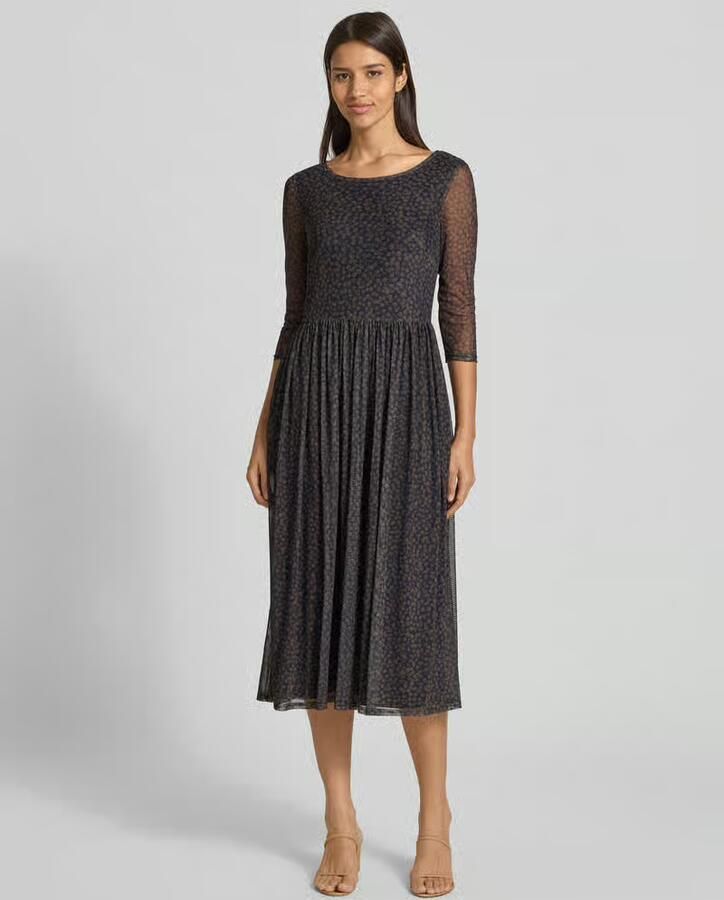 ROBE LÉGÈRE Midi-jurk met ronde hals - Foto 2