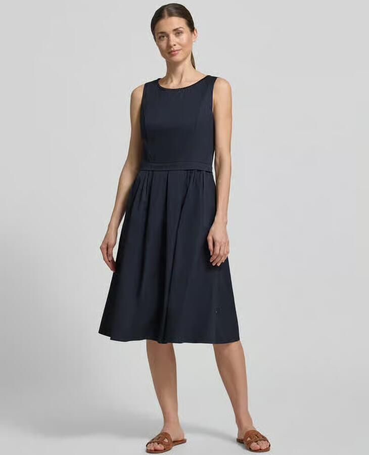ROBE LÉGÈRE Midi-jurk met Ronde hals - Foto 2