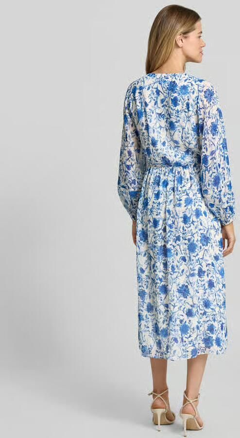 ROBE LÉGÈRE midi-jurk van zuivere viscose met florale all-over print - Foto 2