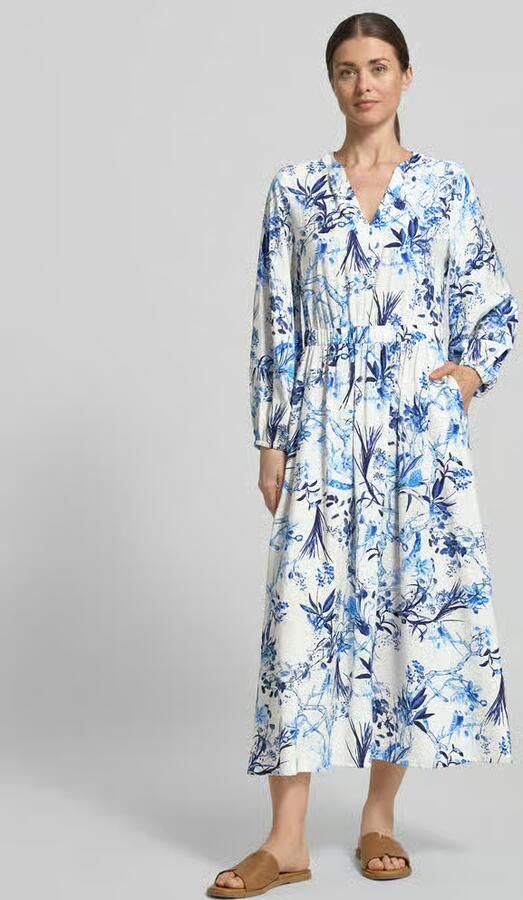 ROBE LÉGÈRE Midijurk van viscoses mix in allover-look - Foto 3