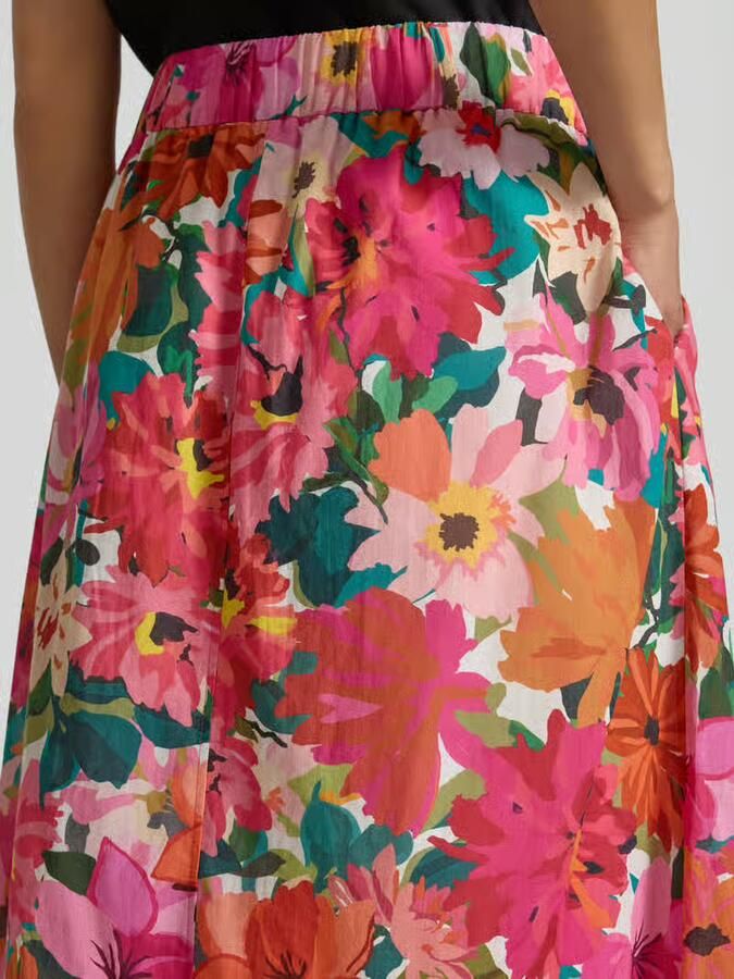 ROBE LÉGÈRE Midirok van puur katoen met stolpplooien