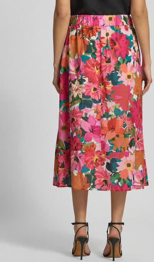 ROBE LÉGÈRE Midirok van puur katoen met stolpplooien