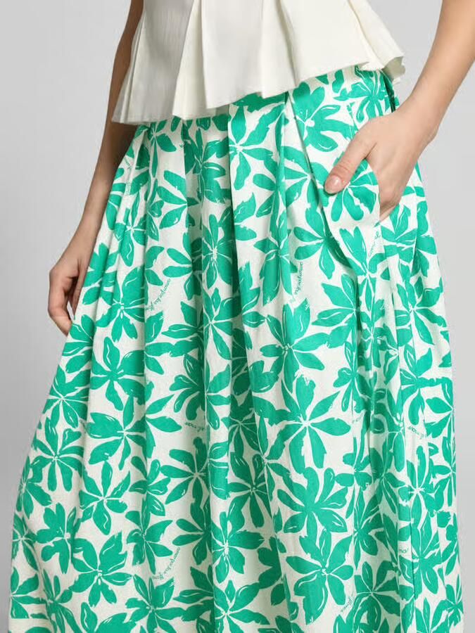 ROBE LÉGÈRE Plooirok in all-over look met elastische band