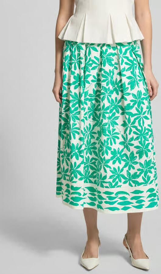 ROBE LÉGÈRE Plooirok in all-over look met elastische band - Foto 3