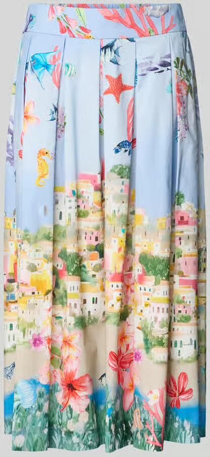 ROBE LÉGÈRE regular fit midirok met motiefprint - Foto 4
