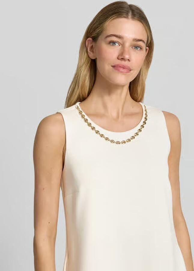 ROBE LÉGÈRE relaxed fit jurk met viscose in knielengte