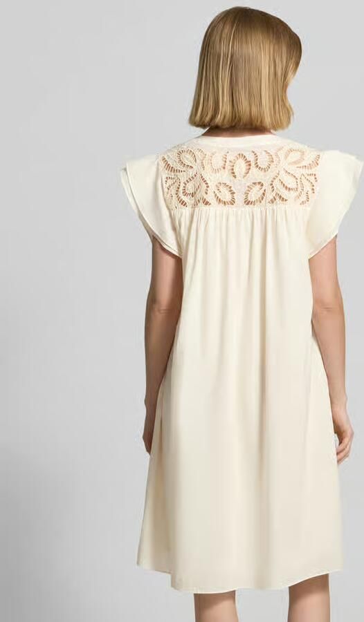 ROBE LÉGÈRE relaxed fit mini-jurk met opengewerkte borduursels - Foto 3