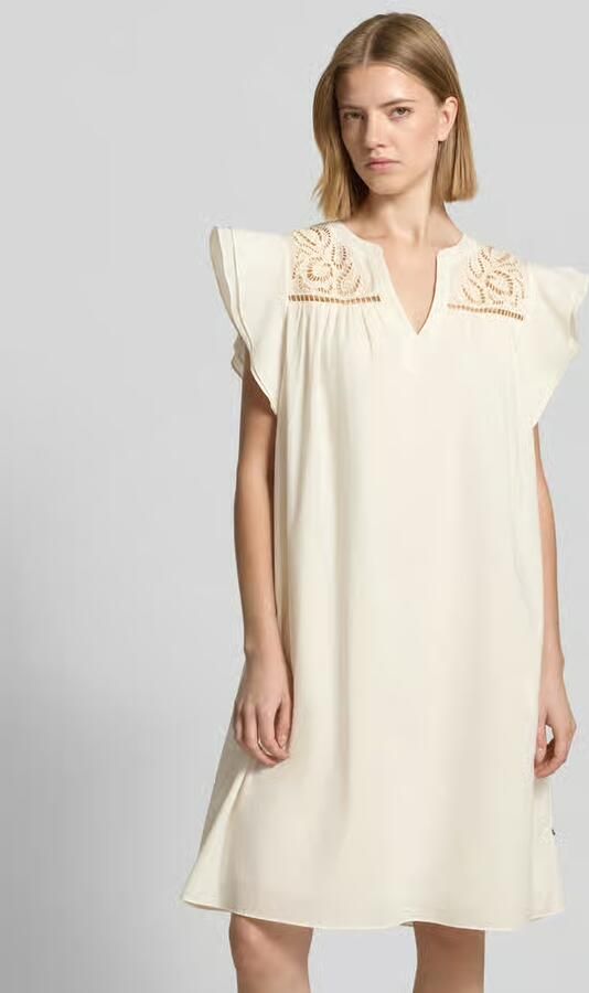 ROBE LÉGÈRE relaxed fit mini-jurk met opengewerkte borduursels - Foto 2