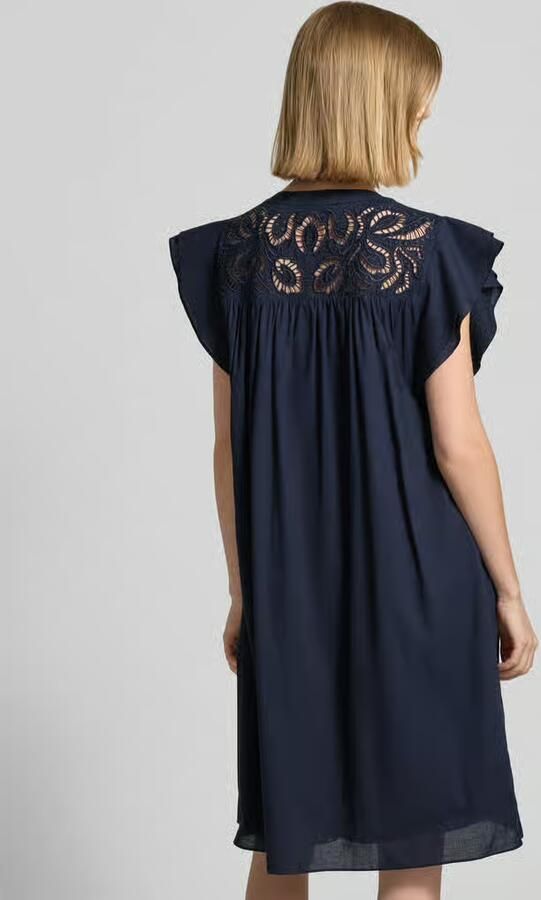ROBE LÉGÈRE relaxed fit mini-jurk met opengewerkte borduursels - Foto 2
