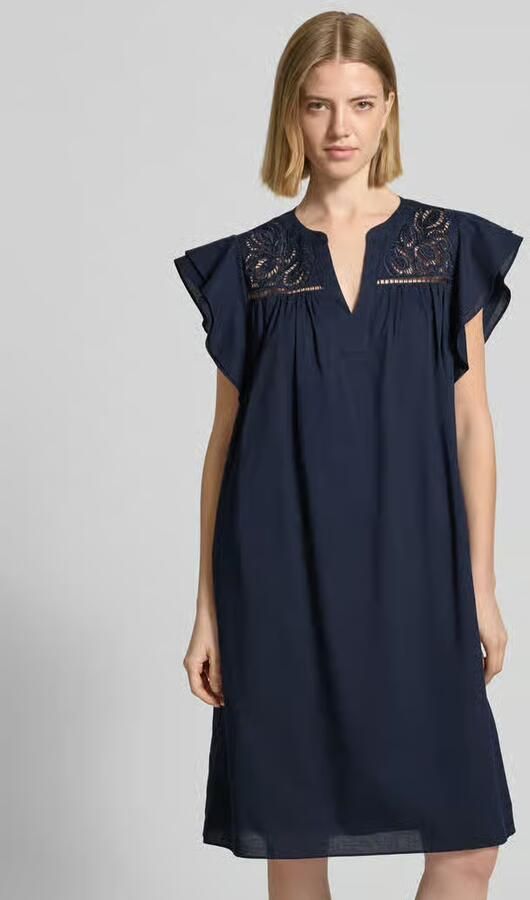 ROBE LÉGÈRE relaxed fit mini-jurk met opengewerkte borduursels - Foto 3