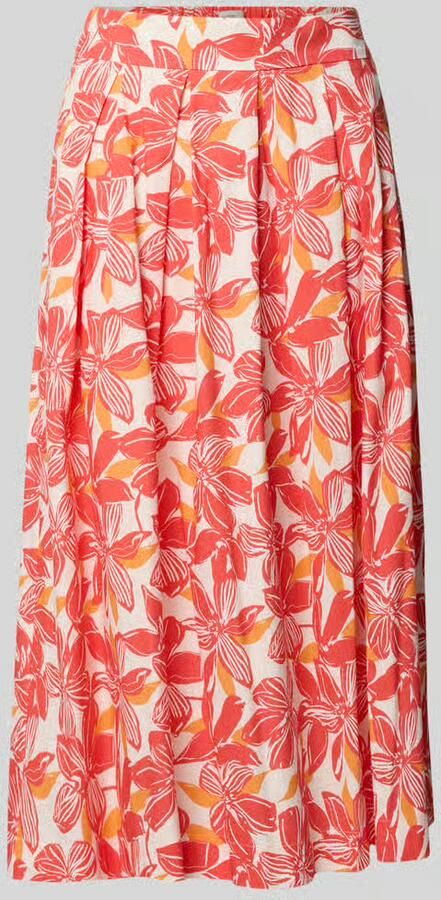 ROBE LÉGÈRE Uitlopende midi-rok van katoenmix