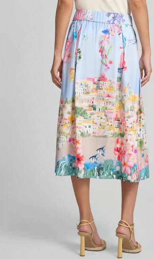 ROBE LÉGÈRE regular fit midirok met motiefprint - Foto 4