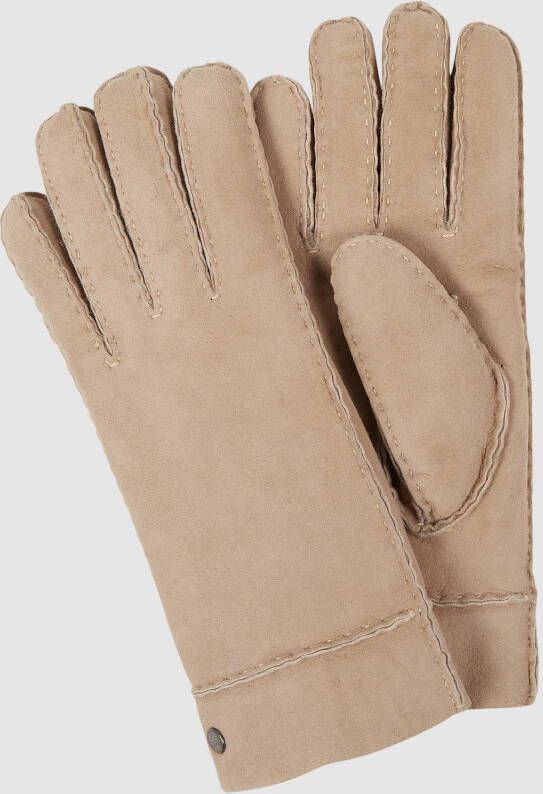 Roeckl Leren handschoenen met labelapplicatie model 'HELSINKI'