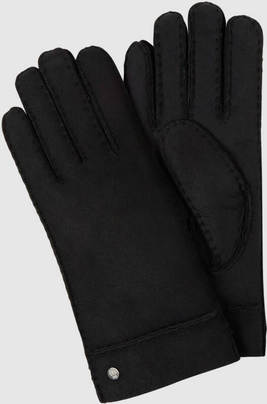 Roeckl Leren handschoenen met labelapplicatie model 'HELSINKI'
