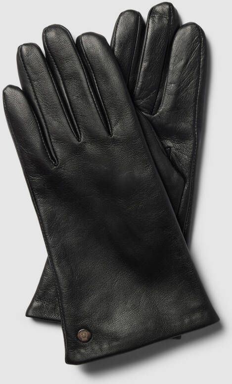 Roeckl Leren handschoenen met labelapplicatie model 'CLASSIC'