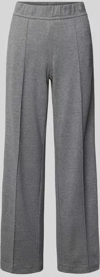 ROSNER Wide leg stoffen broek met elastische band model 'May'