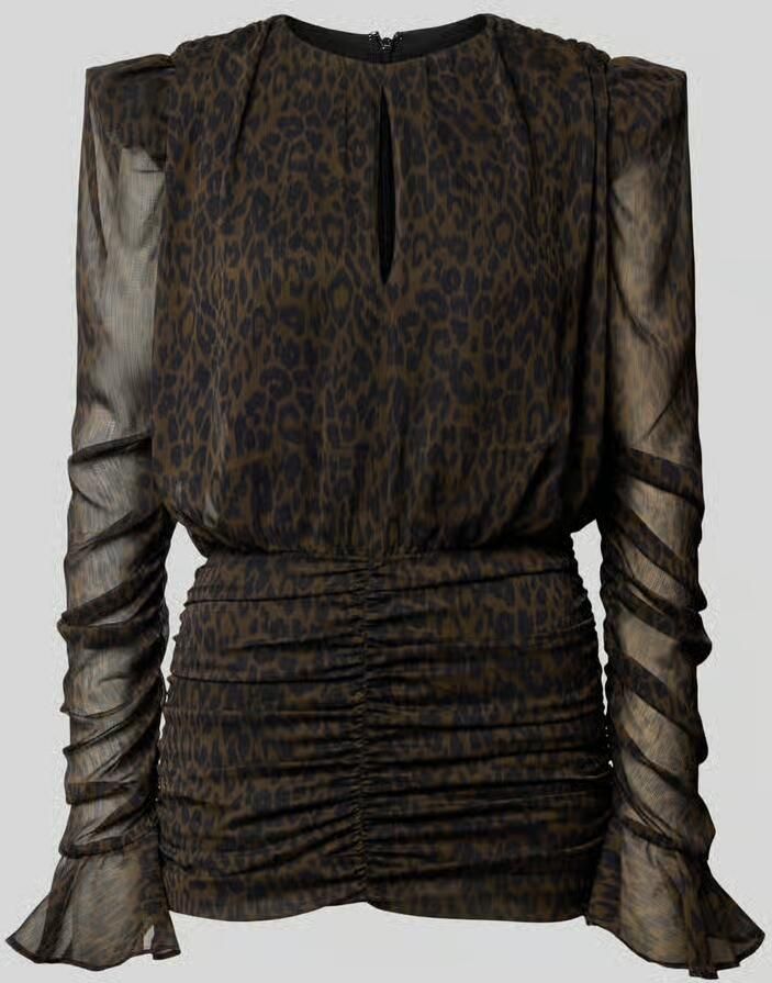 ROTATE Mini-jurk met all-over dierenprint - Foto 2