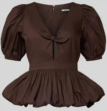 ROTATE Blouseshirt met V-hals - Foto 2