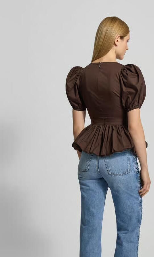 ROTATE Blouseshirt met V-hals - Foto 3