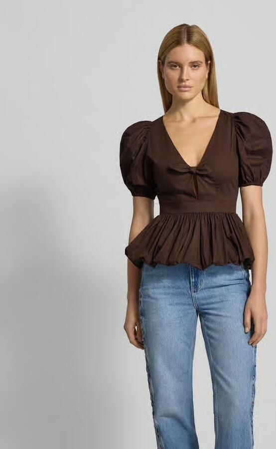 ROTATE Blouseshirt met V-hals - Foto 2