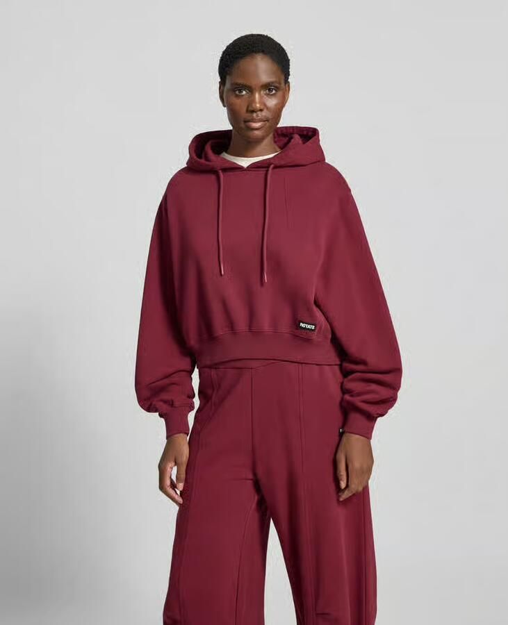 ROTATE Korte hoodie met logopatch - Foto 3