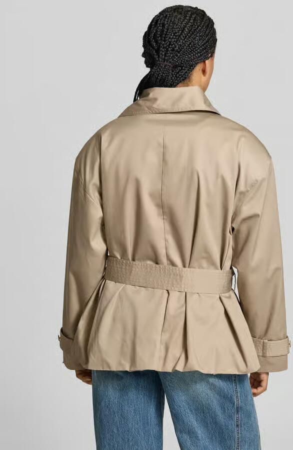 ROTATE Korte trenchcoat met wol - Foto 3