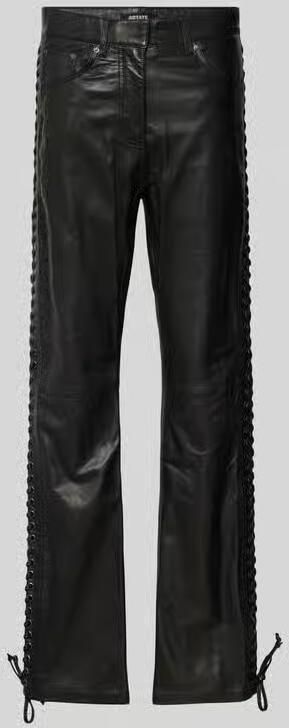 ROTATE Leren broek met 5-pocketmodel - Foto 2