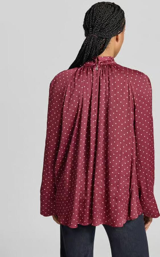 ROTATE Long blouse met lange mouwen met strik - Foto 3