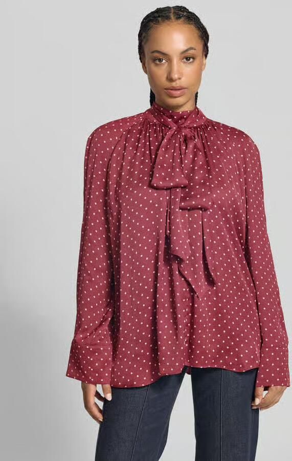 ROTATE Long blouse met lange mouwen met strik - Foto 2