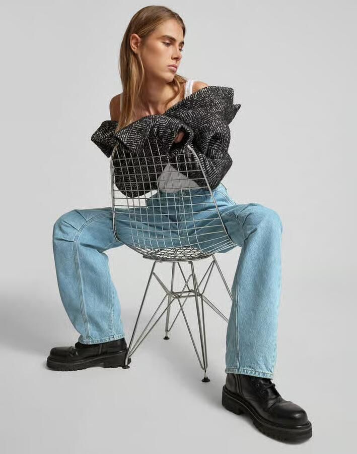 Rotate Birger Christensen Jeans met Stiksels op de Pijpen Blue Dames