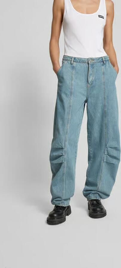 Rotate Birger Christensen Jeans met Stiksels op de Pijpen Blue Dames - Foto 8