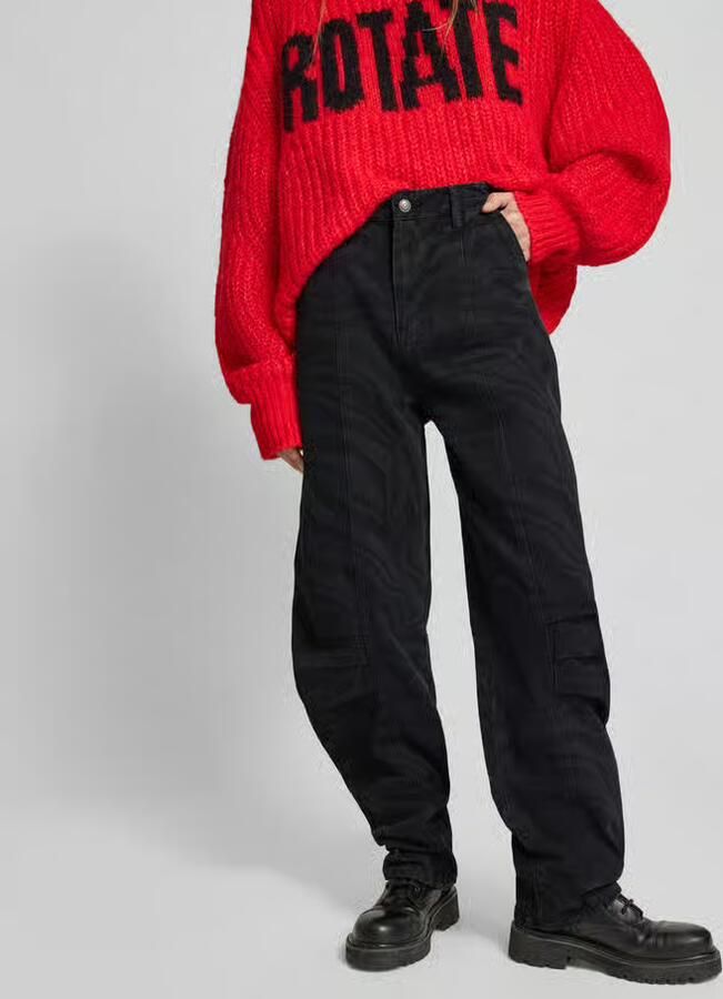 ROTATE Loose fit jeans van katoen - Foto 2