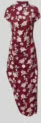 ROTATE Maxi-jurk met all-over bloemenstitching