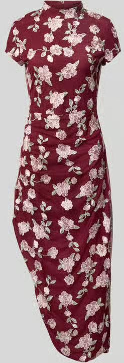 ROTATE Maxi-jurk met all-over bloemenstitching - Foto 3