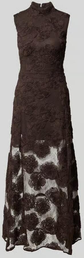 ROTATE Maxi-jurk met florale All-over pailletten