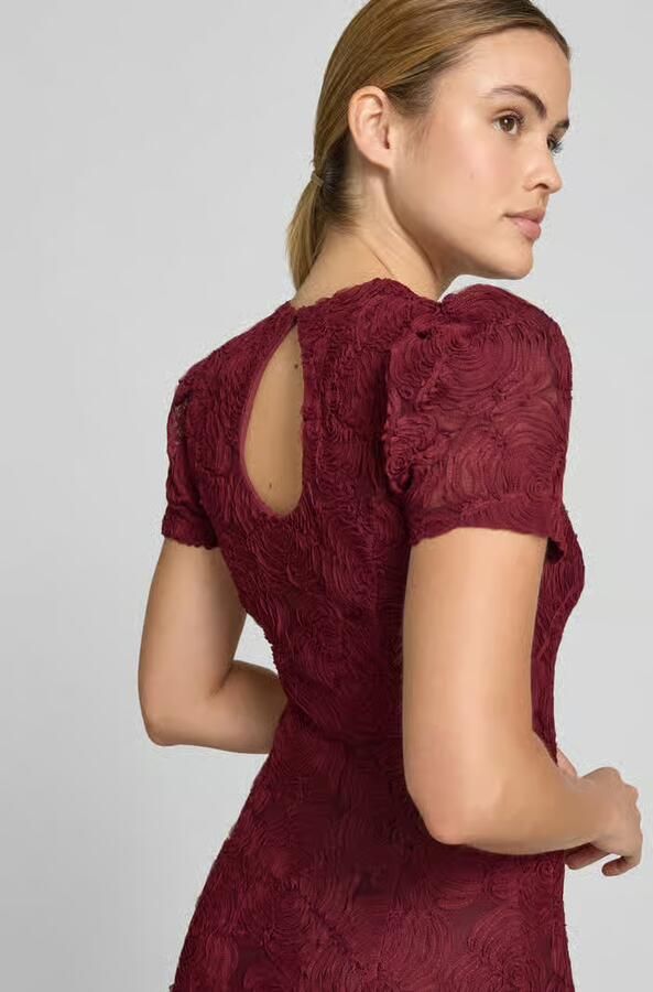 ROTATE Maxi-jurk met florale All-over pailletten