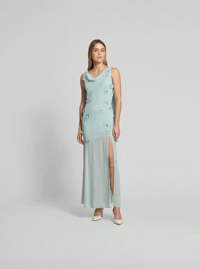 ROTATE Maxi-jurk met geborduurde bloemen - Foto 3