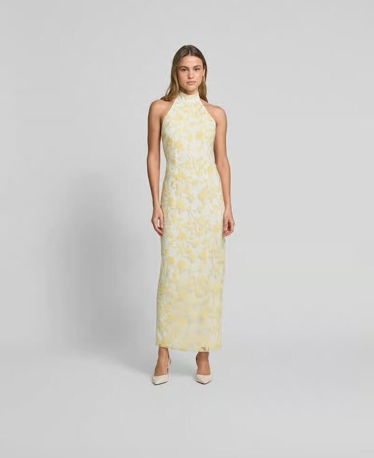 ROTATE Maxi-jurk met halter - Foto 3