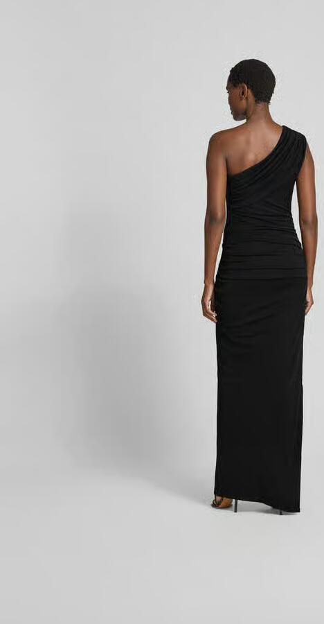 ROTATE Midi-jurk met one shoulder-band - Foto 3