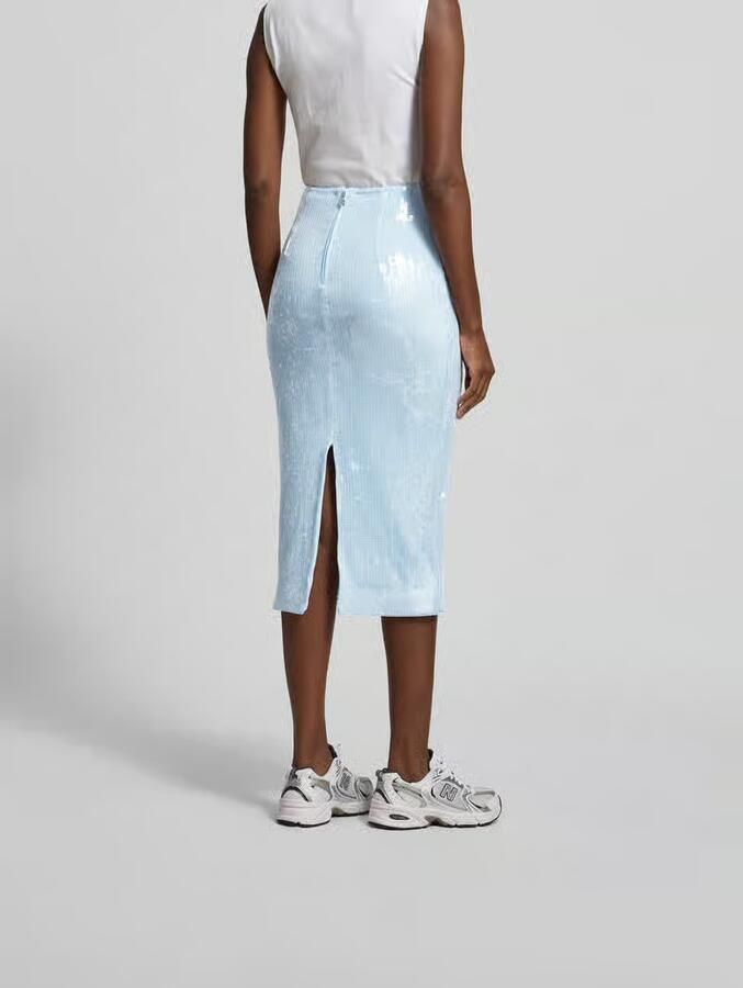 ROTATE Midirok met all-over pailletten - Foto 3
