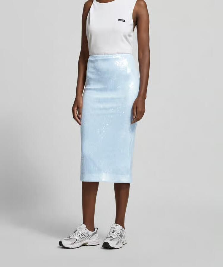 ROTATE Midirok met all-over pailletten - Foto 2